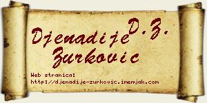 Đenadije Zurković vizit kartica